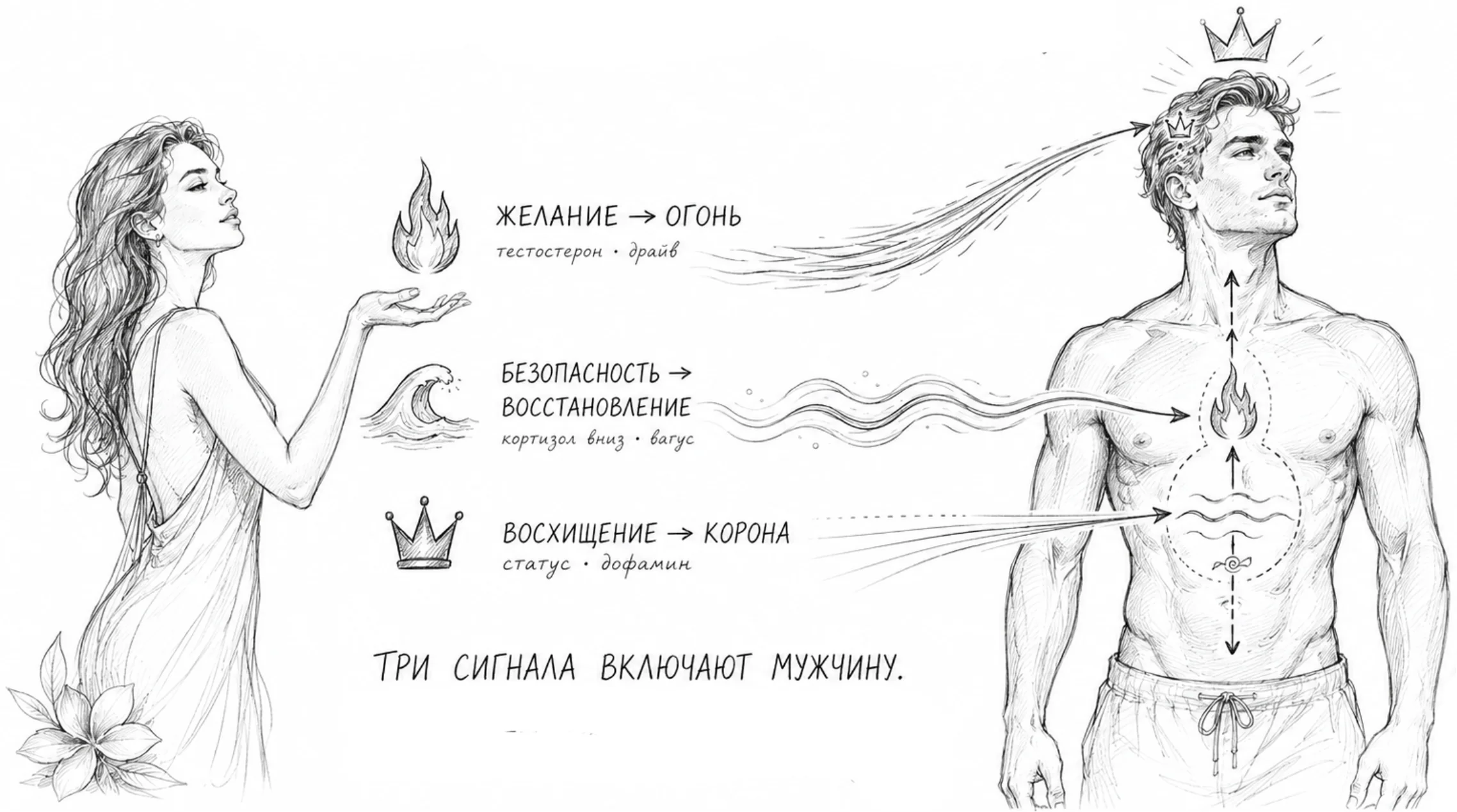 Молодая девушка рядом как один из самых мощных регуляторов мужской гормональной системы