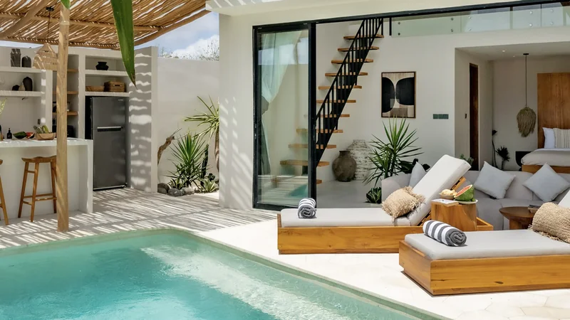Open-air gyms, villas, and Bali cliffs for shoots