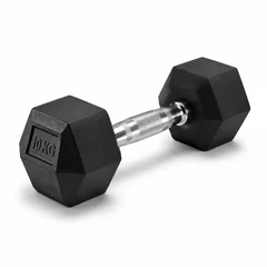 Hex Rubber Dumbbells Domyos